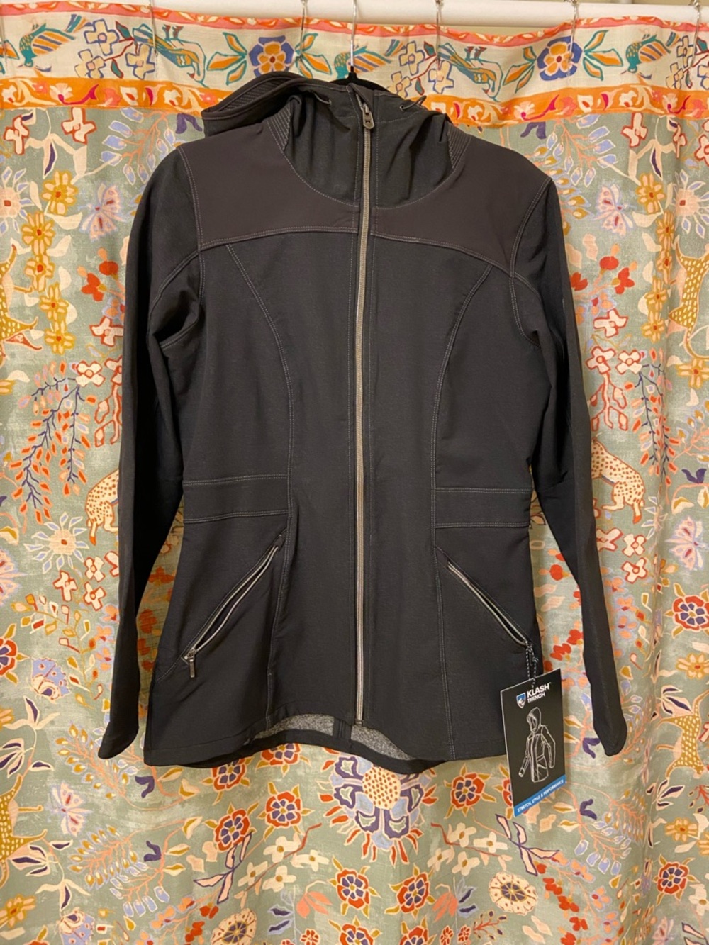 KÜHL Women’s Klash Trench Jacket Medium Carbon Softshell NWT